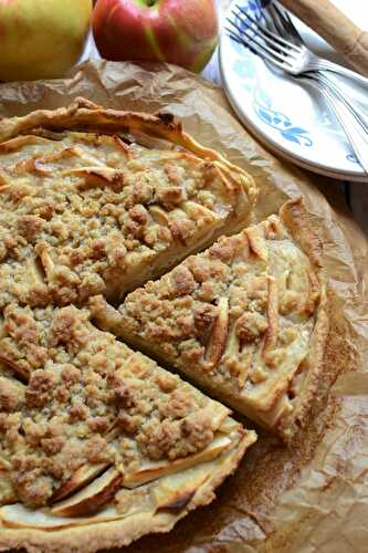 Tarte pommes streusel