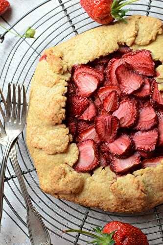 Tarte rustique aux fraises