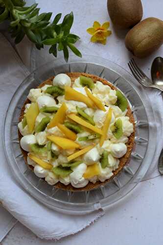 Tarte sablé breton mangue kiwi