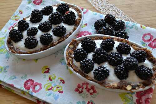 Tartelettes crues aux mûres