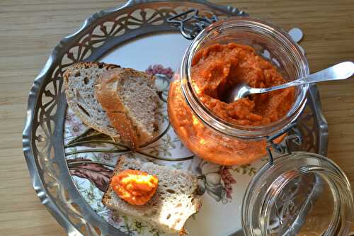 Tartinade aux poivrons rouges et pois chiches