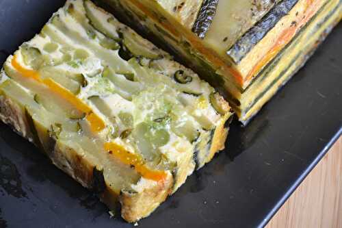 Terrine de courgettes, poivron et brocolis