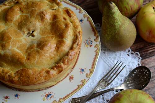 Tourte pommes poire