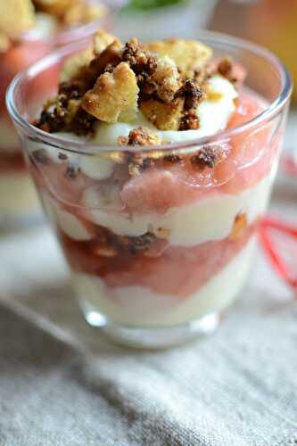 Trifle pommes framboises