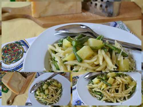 Trofie Liguri al pesto genovese con patate et fagiolini