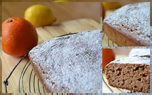 Un cake de saison, chataigne et agrumes