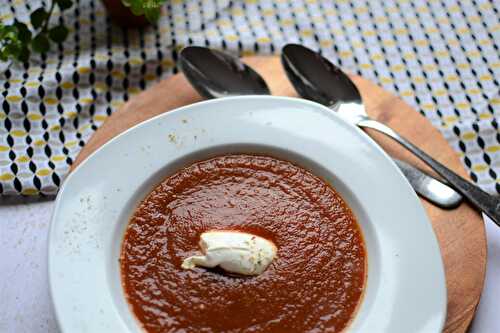 Velouté de carottes et de betteraves rouges