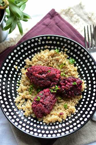 Boulettes betterave haricots rouges végétarien