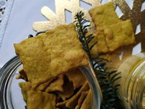 Crackers à la farine de pois chiche { sans gluten ]