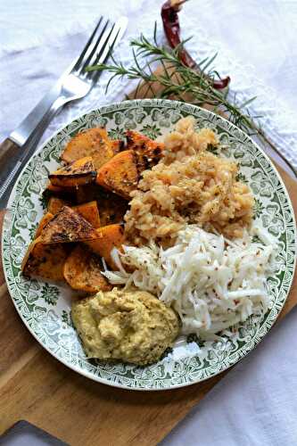 Mon assiette végétarien { repas solo }