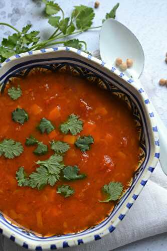 Soupe façon Harira végétarien