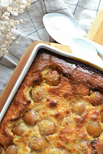 Clafoutis aux mirabelles sans gluten