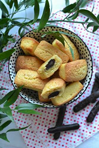 Financiers aux Orangettes au chocolat noir Jours Heureux