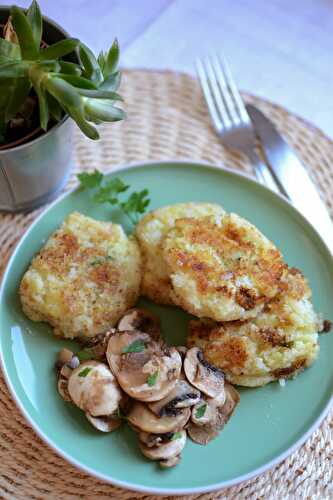 Galettes chou fleur et pommes de terre