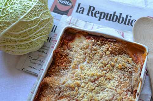 Lasagne chou vert saumon fumé