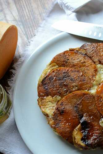 Tatin butternut et fromage de chèvre végétarien