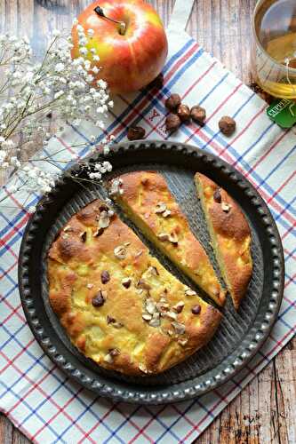 Gâteau pommes amandes miel Jours Heureux