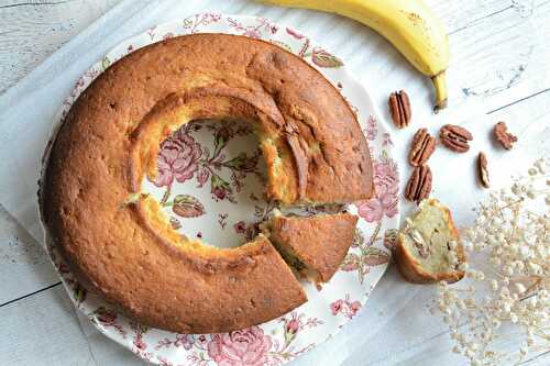 Banana bread fromage blanc et noix de Pécan