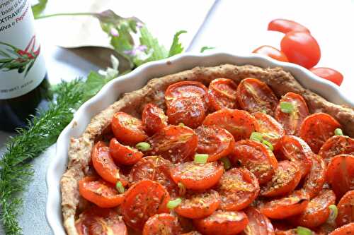 Tarte aux tomates cerises végétarien