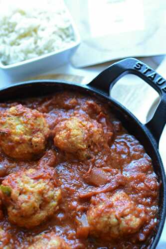 Boulettes de poisson  à la tomate