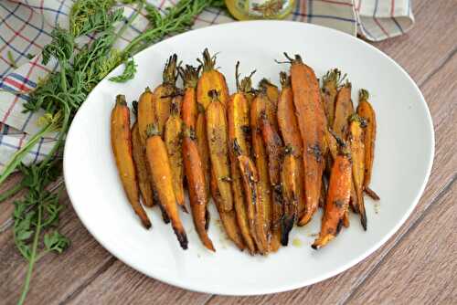 Carottes au four - au zaatar et miel