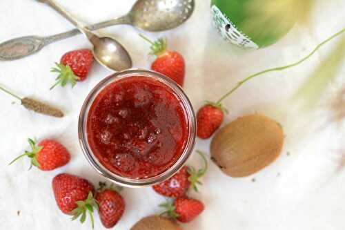 Confiture de fraises kiwis