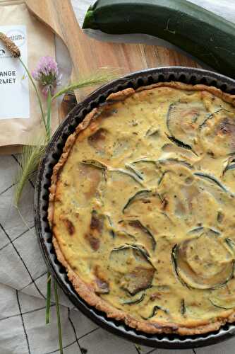 Tarte courgettes ricotta végétarien