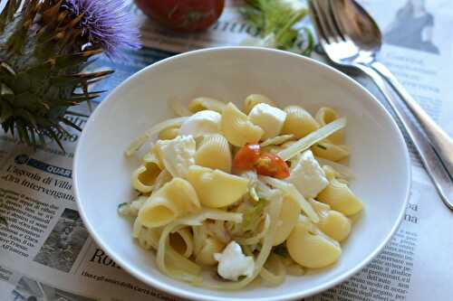 Pâtes au fenouil et mozzarella végétarien