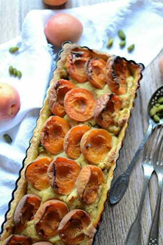 Tarte abricots pistaches
