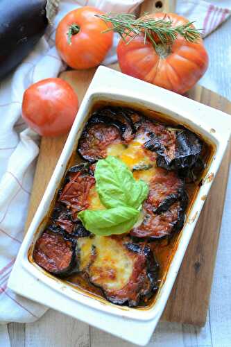 Gratin d'aubergines végétarien