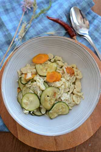 Spatzle courgettes carottes