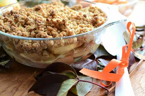Crumble coing pomme poire