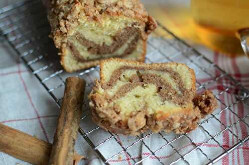 Cake marbré à la cannelle et crumble