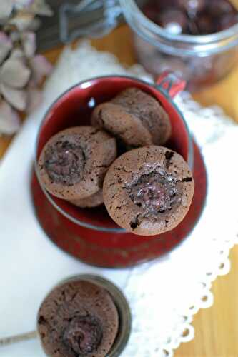 Mini muffins chocolat cerises