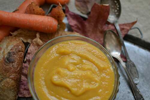 Velouté panais carottes végétarien