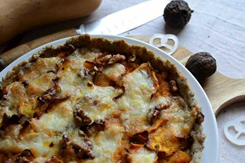 Tarte butternut noix et mozzarella végétarien