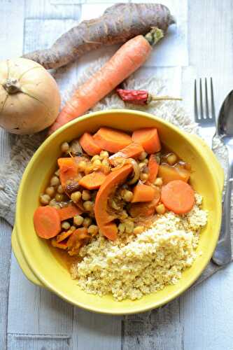 Légumes d'hiver façon couscous végétarien