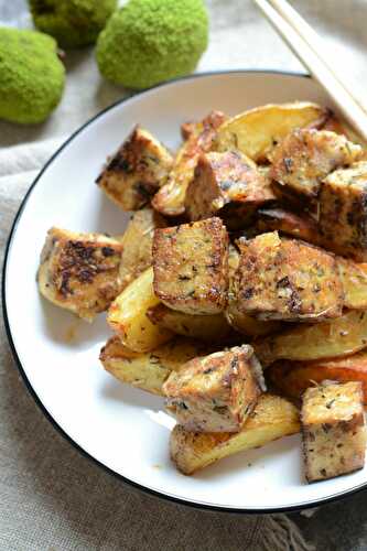 Pommes de terre et tofu grillé