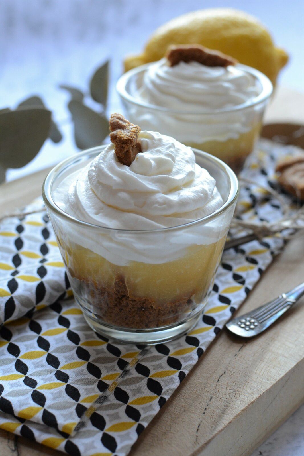 Verrines au lemon curd et Spéculoos Jours Heureux