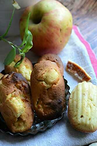 Madeleines pomme orange confite