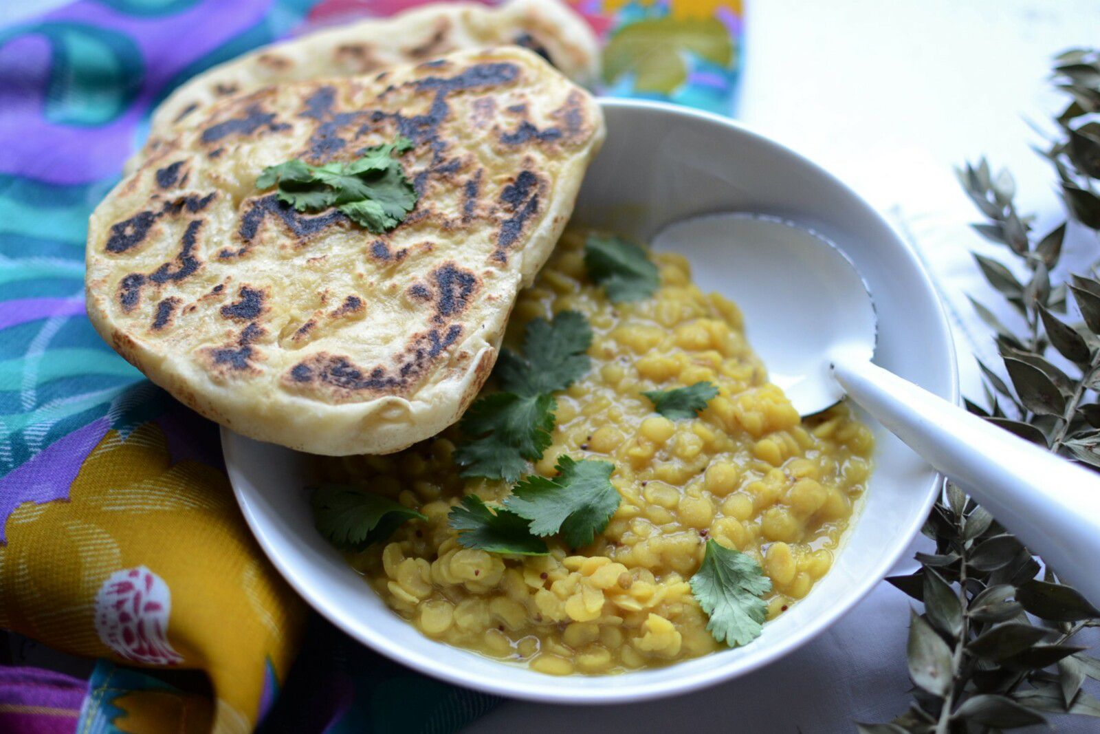 Toor Dal et naan #végétarien