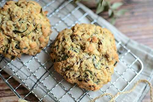 Cookies aux flocons d'avoine, courge et lin