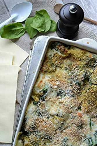 Lasagne épinards frais et pesto #végétarien