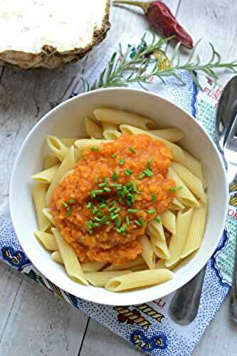 Bolognaise de légumes et pâtes #végétarien