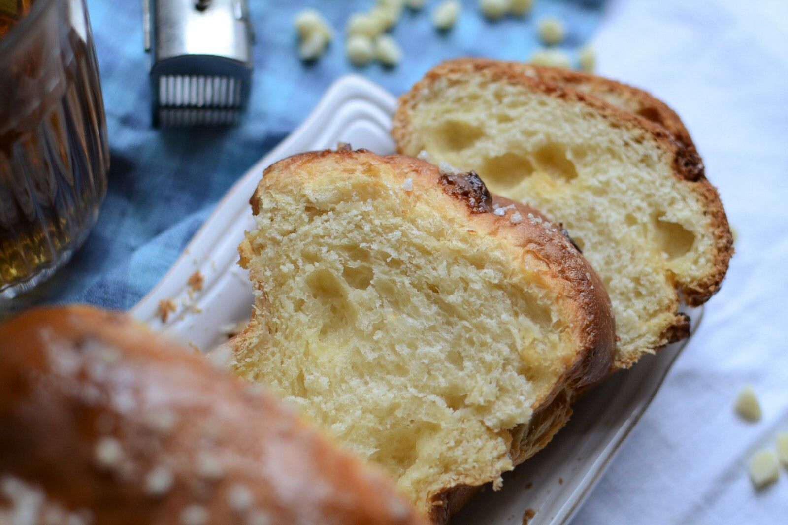 Brioche au chocolat blanc