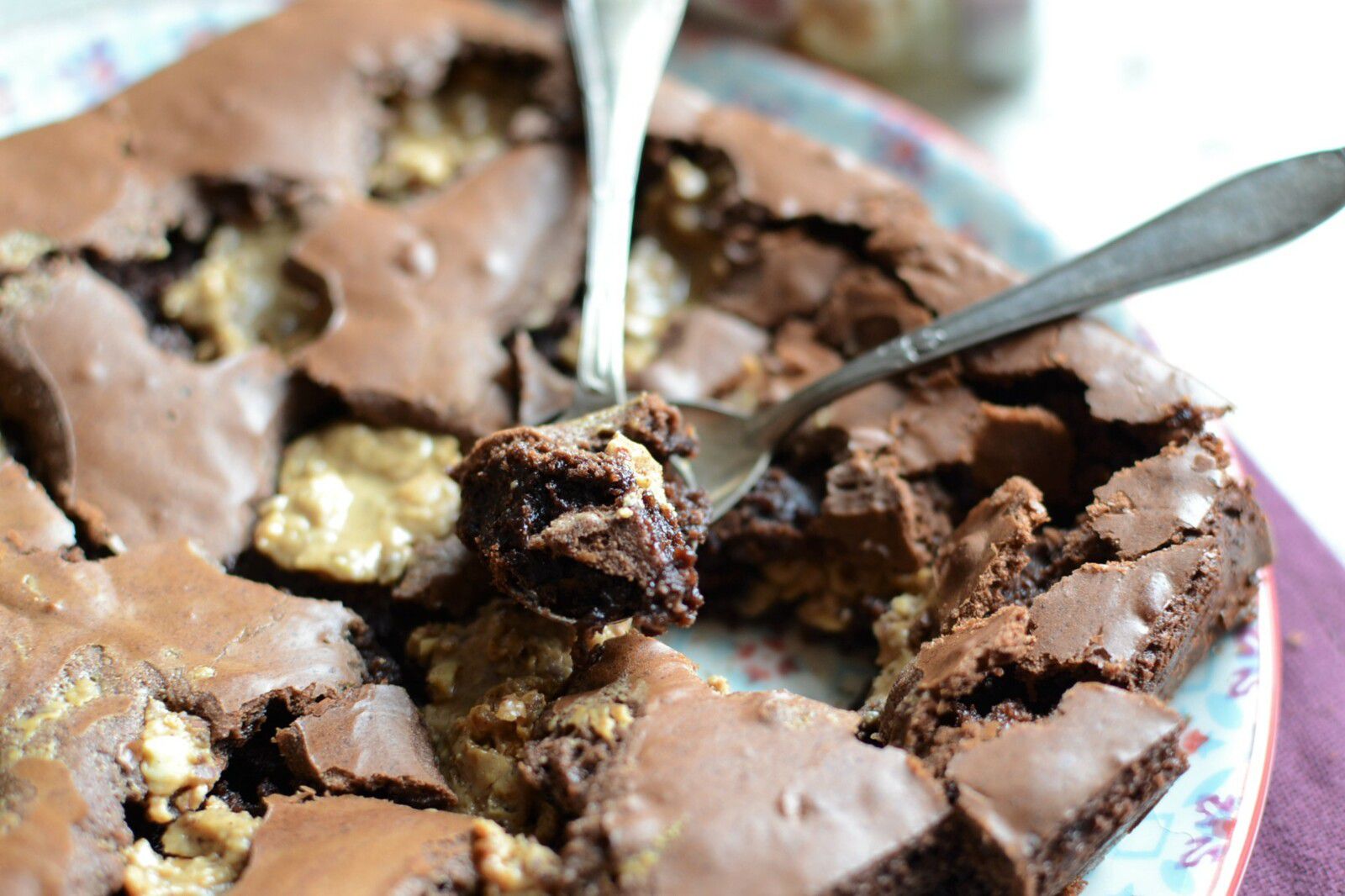 Brownie et beurre de cacahouète