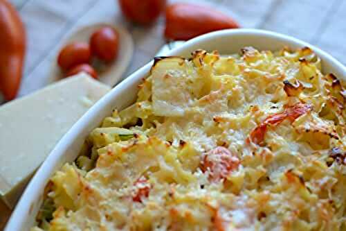 Gratin de pâtes côtes de blettes #végétarien