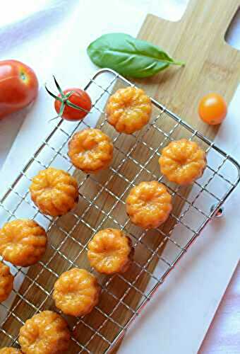 Mini cannelés au pesto de tomates #végétarien