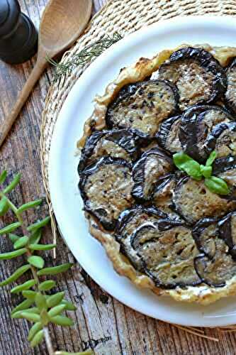 Tarte tatin d'aubergines #végétarien