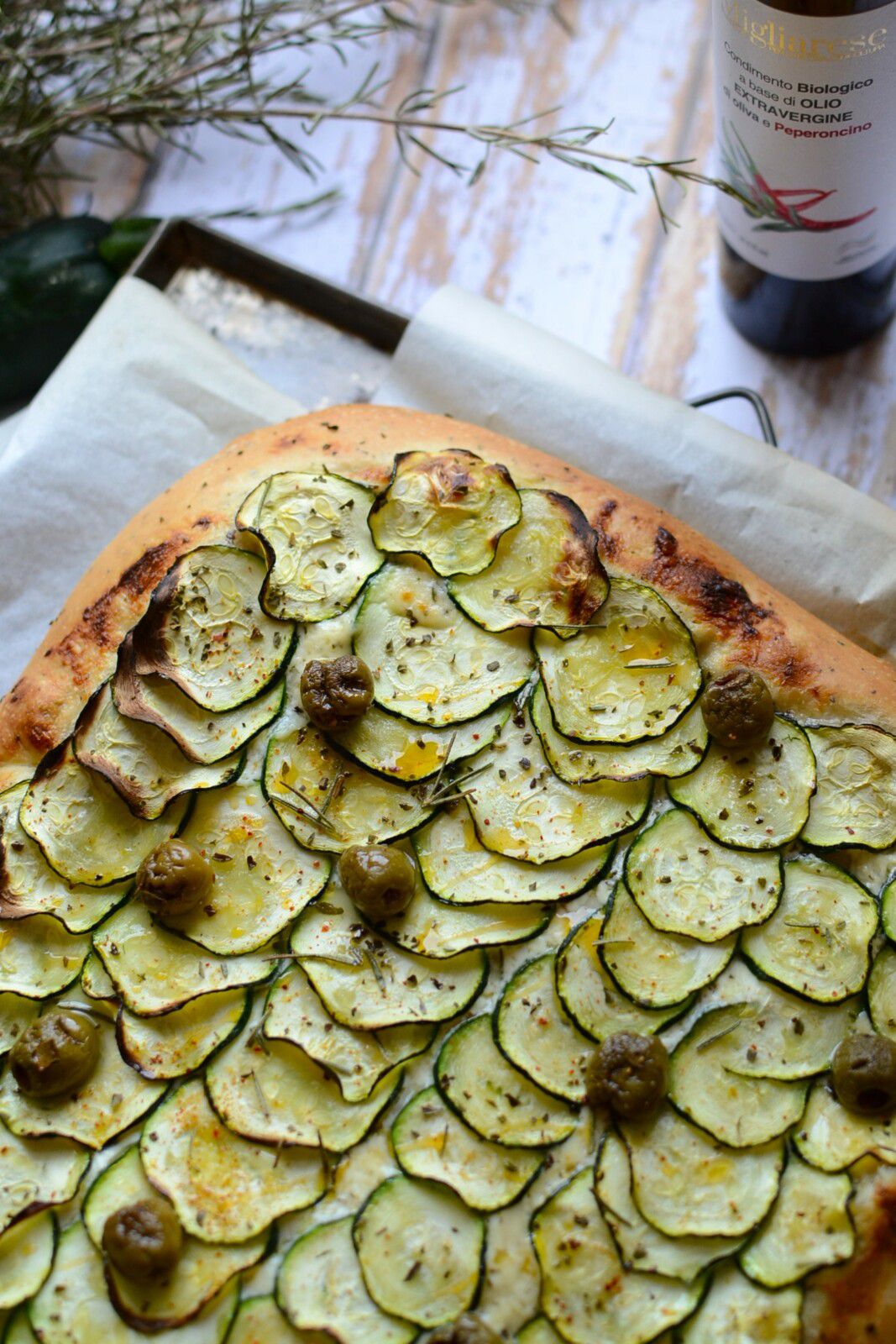 Pizza mascarpone et courgette #végétarien